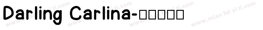 Darling Carlina字体转换